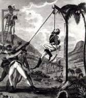 This graphic sketch depicts the Haitians violently fighting for their independence. In this case, they are hanging a French soldier. Source: http://www.latinamericanstudies.org/haitian-revolution.htm 